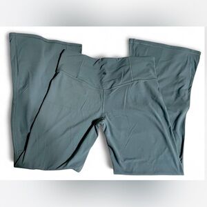 Athleta Light Teal Flared Leggings